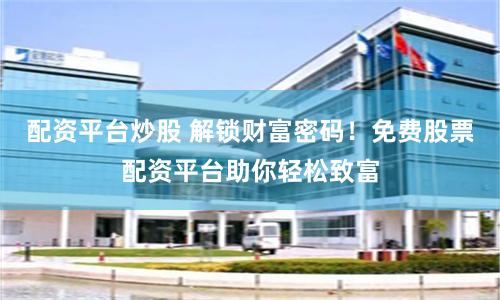 配资平台炒股 解锁财富密码！免费股票配资平台助你轻松致富
